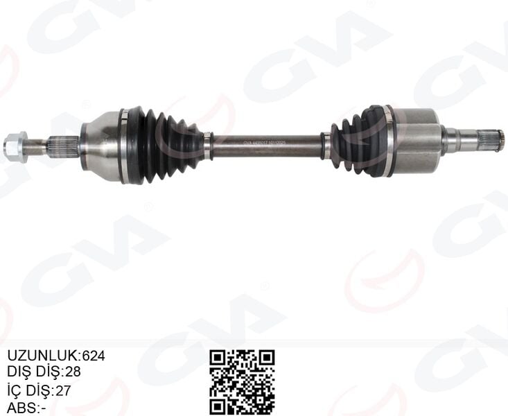 GVA 4435017 ÖN AKS KOMPLE SOL FOCUS III 14>17 1.5 TDCI DIZEL POWERSWIFT - Görsel 1