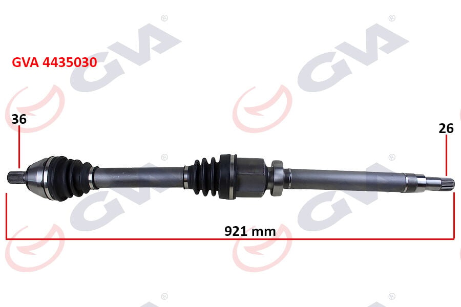 GVA 4435030 ÖN AKS KOMPLE SAĞ FORD FOCUS II 1.6TDCİ 04-11 -CMAX 1.6TDCİ 07-11 -VOLVO S40 II 04>12 S40 II 544 05>12 V50 545 05>12 1.6D-1.8-2.0D 26X36X921MM - Görsel 1