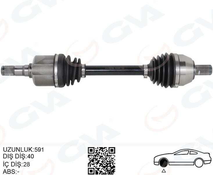 GVA 4437003 ÖN AKS KOMPLE SOL FORD MONDEO IV 2.0 TDCI 07>14 OTOM. - Görsel 1