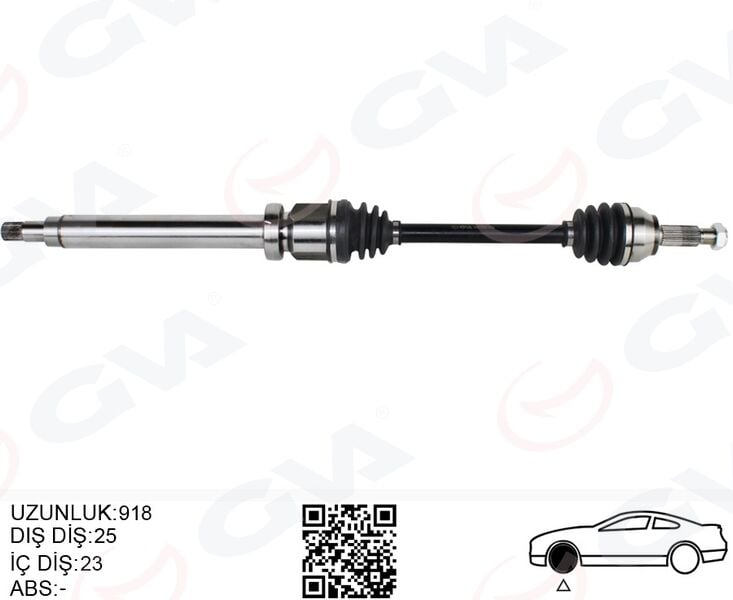 GVA 4437020 ÖN AKS KOMPLE SAG FIESTA V 1.4 TDCI 02>08 FUISON 1.4 TDCI FIESTA VII 08>12 1.25-1.4TDCI- 1.5 TDCI-1.6 TDCI B-MAX 14> 1.4TI - Görsel 1