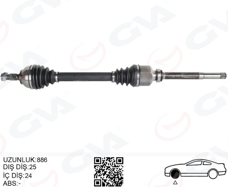 GVA 4443314 KOMPLE AKS ÖN SAĞ PSA 301 1.6 HDI 100 PS EURO 6 18- - Görsel 1