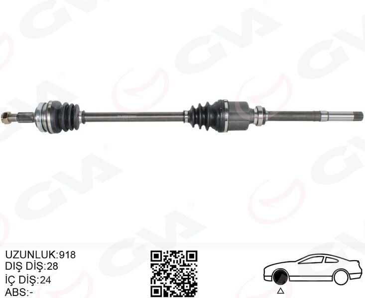 GVA 4445126 KOMPLE AKS SAĞ P308 14>21 1.2 VTI-1.6 BlueHDI RIFTER 1.5-1.6 HDI-BlueHDI ASTRA L 21>1.2 EB2 COMBO E 18> 1.2 EB2-1.5D BERLINGO 18> 1.5-1.6 BlueHDI MEKANİK VİTES - Görsel 1