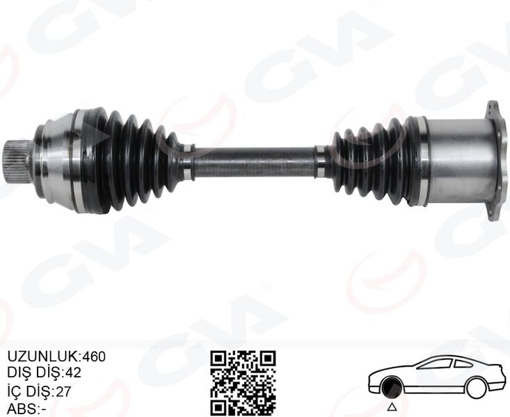 GVA 4475266 KOMPLE AKS SAĞ/SOL AUDI A4-A5 1.8TFSI-2.0 TDI 08- - Görsel 1