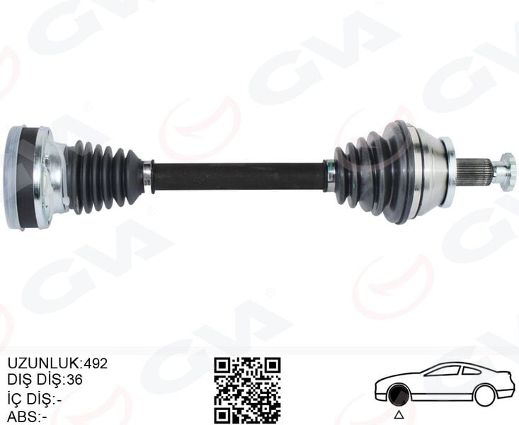 GVA 4475281 KOMPLE AKS ÖN SOL POLO-İBİZA-FABİA 1.2 TDİ-1.6 TDİ 10- CFWA-CAYB-CAYC 1.2 TDİ-1.6 TDİ - Görsel 1