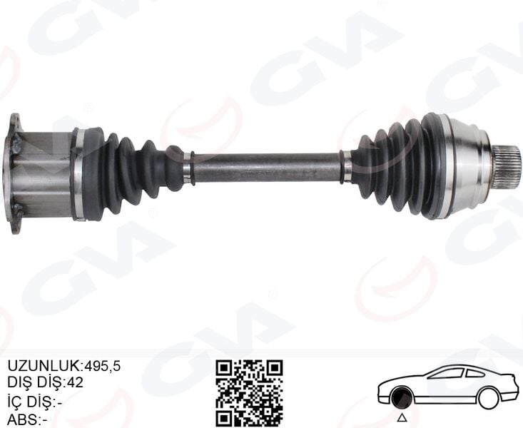 GVA 4475282 KOMPLE AKS ÖN SAĞ/SOL A6-A7-Q5 OTOMATIK 2.0 TFSİ- 2.0 TDİ 08- CGLB-CGLC-CHJA-CGLA-CAHB-CGLD-CHNC 2.0 TFSİ- 2.0 TDİ - Görsel 1