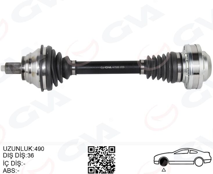 GVA 4475285 KOMPLE AKS ÖN SOL GOLF5-JETTA-CADDY-PASSAT 1.9 TDİ-2.0 TDİ 04- BKP-BKD-BLS-BKC-BXE 1.9 TDİ-2.0 TDİ - Görsel 1