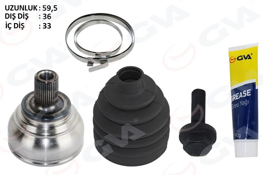 GVA 4475289K AKS KAFASI DIŞ GOLF7-JETTA-PASSAT-A3 1.2 TSİ-1.4 TSİ-1.6 TDİ 13- CYVA-CYVB-CBZA-CBZB-CPVA-CPTA-CLHA-CLHB-CRKA-CRKB 1.2 TSİ-1.4 TSİ-1.6 TDİ - Görsel 1