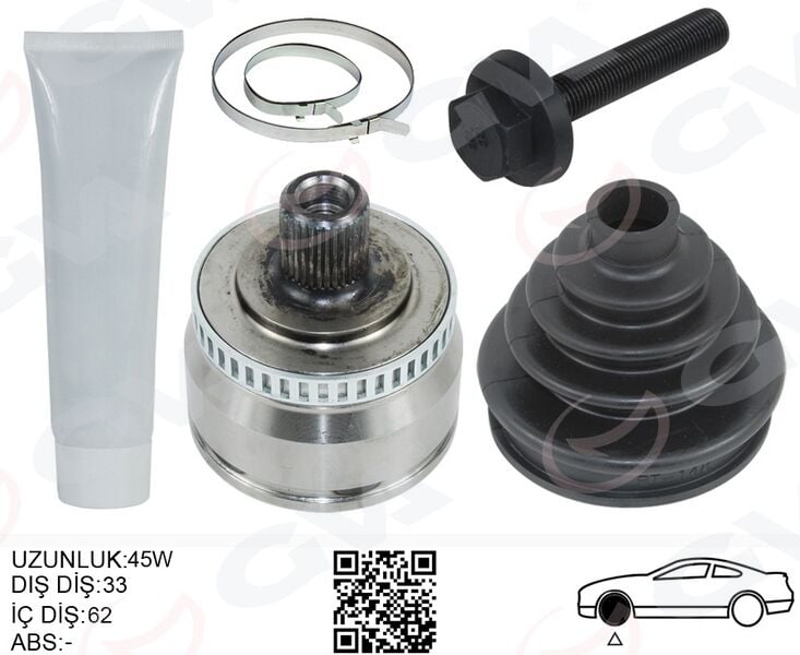 GVA 4475291K DIŞ AKS KAFASI VW PASSAT 97-05 AUDI A4 95-01 - Görsel 1