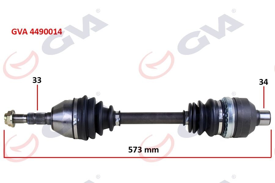 GVA 4490014 KOMPLE AKS SAĞ ASTRA H 1.3 CDTI 04 > 573mm - Görsel 1