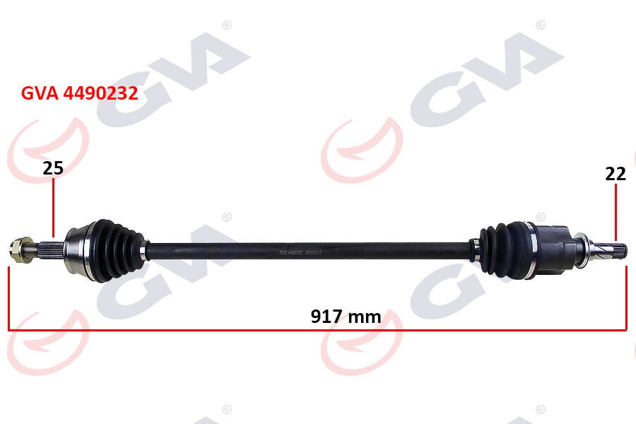 GVA 4490232 KOMPLE AKS SAĞ CORSA D 1.3 CDTI 06 > DTJ 917mm - Görsel 1