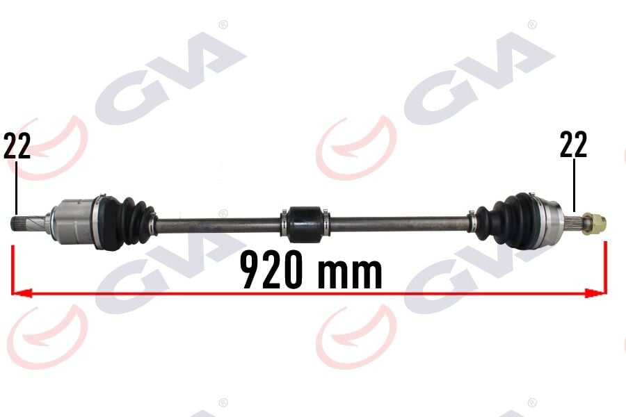 GVA 4490235 KOMPLE AKS SAĞ OPEL CORSA D 06>14 CORSA E 14>19 ADAM 12>19 1.0-1.2-1.4 22x22x920 - Görsel 1