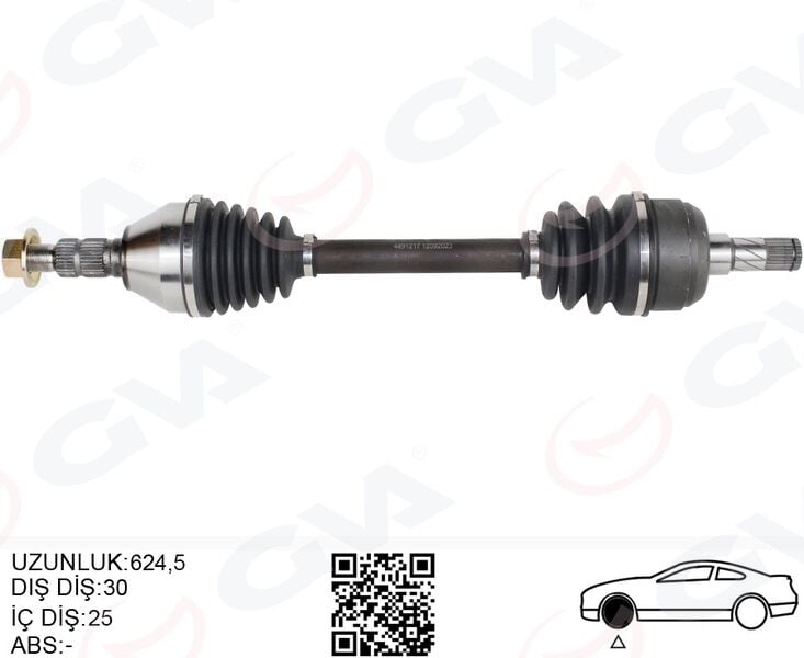 GVA 4491217 KOMPLE AKS ÖN SOL OPEL INSIGNIA 1.6 T A16LET M-T 08- - Görsel 1
