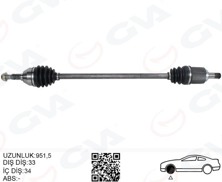 GVA 4491218 KOMPLE AKS ÖN SAĞ OPEL ASTRA J 1.4 T-1.6i A-T 09-16 - Görsel 1