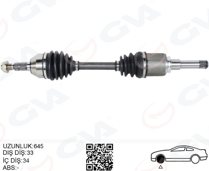 GVA 4491219 KOMPLE AKS ÖN SOL OPEL ASTRA J 1.4 T-1.6i A-T 09-16 - Görsel 1