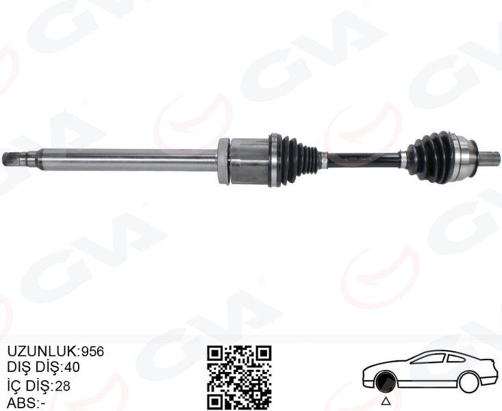GVA 4499002 ÖN AKS KOMPLE SAĞ VOLVO S60 II 15> 2.0 D-T6-T5 S80 II D4-T6 15> V60 I 13>V70 III 13> OTOM.SANZIMAN - Görsel 1