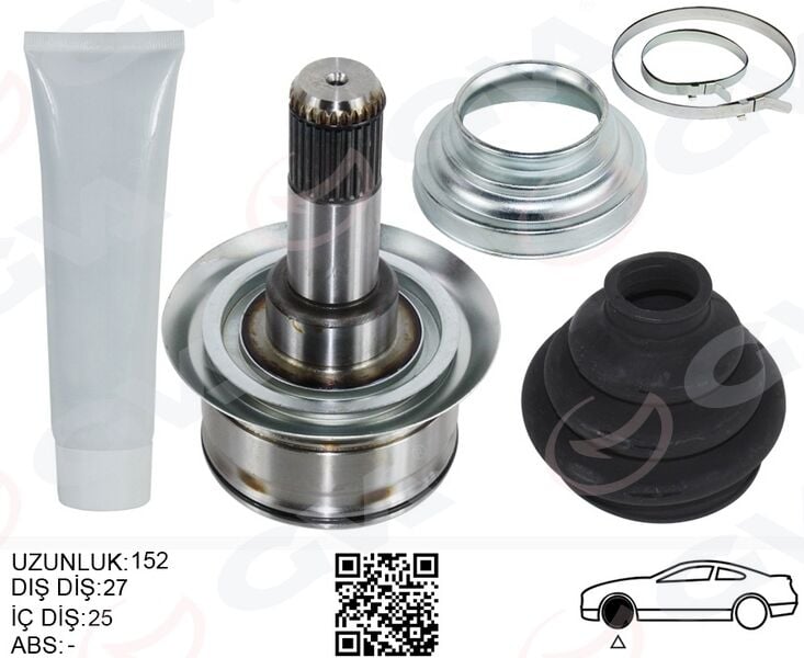 GVA 4499017K AKS KAFASI ARKA SAĞ/SOL BMW F10 F12 F13 F06 152MM DİFERANSİYEL DİŞ 27 - Görsel 1