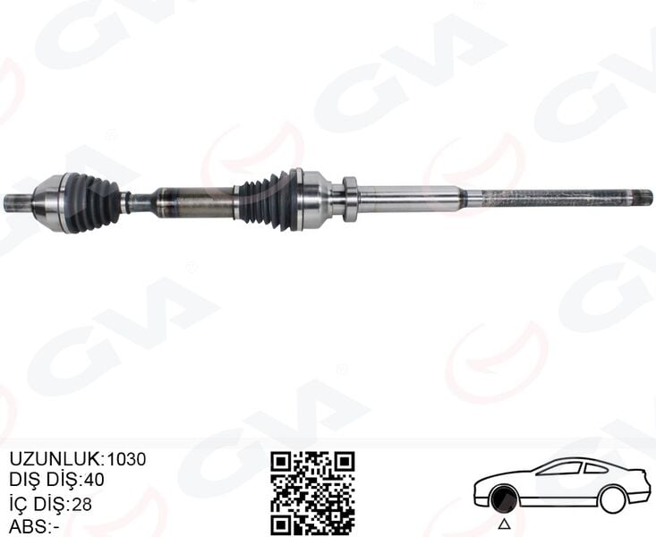 GVA 4499162 ÖN AKS KOMPLE SAG VOLVO XC60 2.4 D 10>61 XC60 I 2.0 T OTOM. 09>12 XC60 I D3 / D4 10>14 XC60 I SUV T6 AWD 14> - Görsel 1