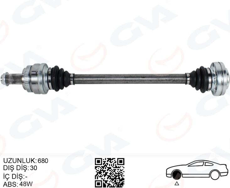 GVA 4499205 KOMPLE AKS ARKA SOL BMW X3 E83 04> 680MM - Görsel 1