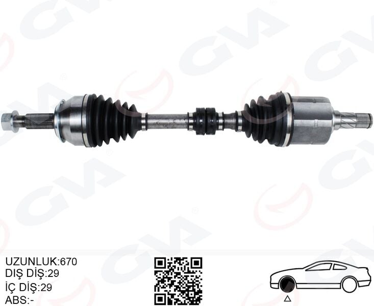 GVA 4499903 KOMPLE AKS SOL NISSAN QASHQAI 1.6L Dci R9M dizel J11 13-> OTOMATİK VİTES - Görsel 1