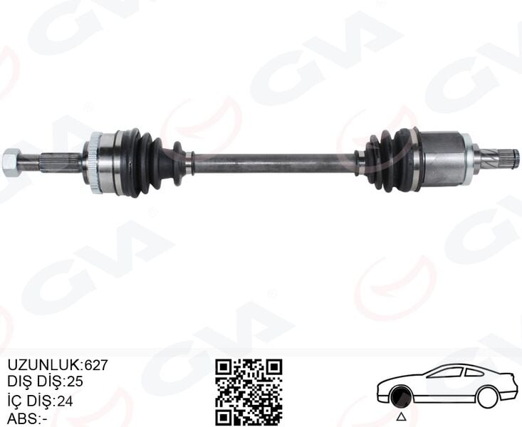 GVA 4499905 KOMPLE AKS SOL NISSAN ALMERA 1.5L QG15DE N16 02-> ABS Lİ - Görsel 1