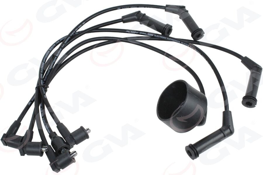 GVA 50B91315 BUJİ KABLOSU HYUNDAI ACCENT 1.3L G4EH 4G13 karbüratörlü 95-99 / GETZ 1.3L SOHC 01-03 - bobin kablolu şapkalı tip - Görsel 1