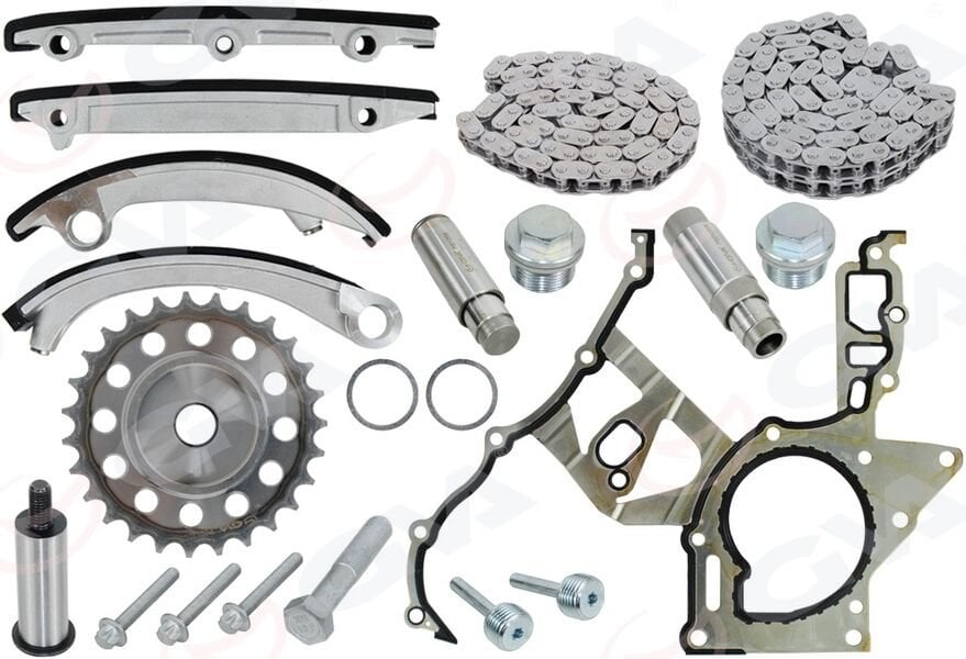 GVA 59C2114 EKSANTİRİK ZİNCİR SETİ KOMPLE VECTRA B DUPLEX SIMPLEX ALT UST 2.0 DTL DTH - Görsel 1