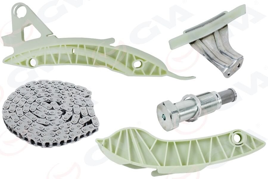 GVA 59C4323 EKSANTRİK ZİNCİR SETİ GRANDLAND-P207-P208-P308-P508-P2008-P3008-P5008-RCZ-PARTNER-BERLINGO-C3-C4- C5 -DS3-DS4-DS5-DS9 1.6 VTİ-THP-PureTech 5 PARÇA - Görsel 1