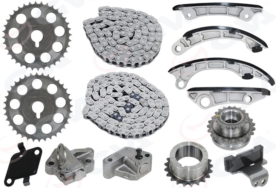 GVA 59C7123 EKSANTRİK ZİNCİR SETİ TOYOTA HILUX REVO 2.4L 2GD-FTV GUN125 GUN135 15-> 14 pcs - Görsel 1