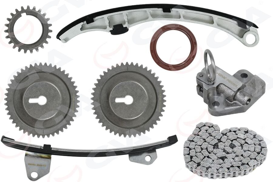 GVA 59C9900 EKSANTRİK ZİNCİR SETİ MAZDA 3 1.6L Z6 BK BL kasa 03-13 / MAZDA 2 1.3L 1.5L ZJ ZY DE kasa 07-15 8 PARÇA - Görsel 1