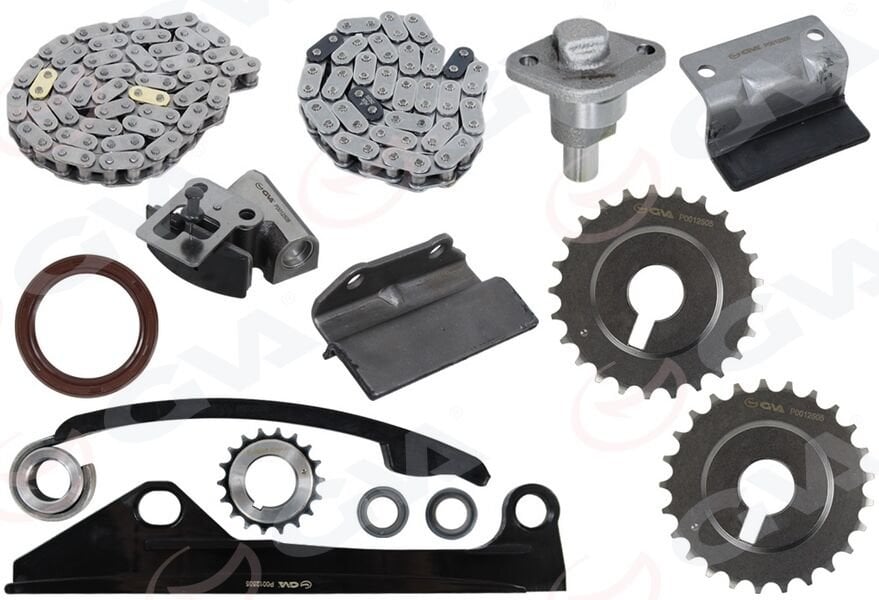 GVA 59C9932 EKSANTRİK ZİNCİR SETİ NISSAN SUNNY 1.4L 1.6L GA14DS GA16DE N14 90-95 / NX COUPE 1.6L GA16DE B13 90-9 3 14 PARÇA - Görsel 1