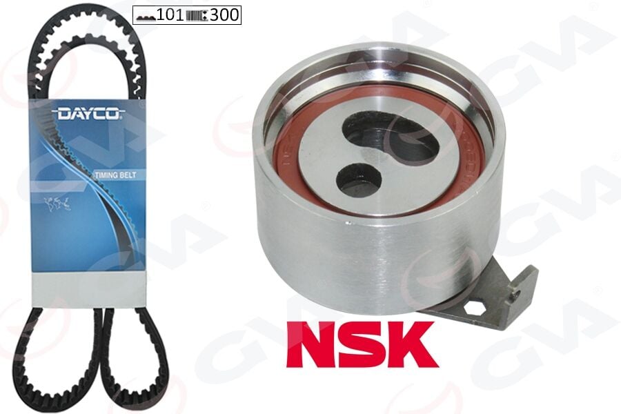 GVA 59T3942 TRİGER KAYIŞ SETİ EKSANTRİK SETİ FORD RANGER 2.5 TDCİ 98-> / MAZDA B2500 2.5L WL 96-07 1 KAYIŞ 1 RULMAN 101x300 - Görsel 1