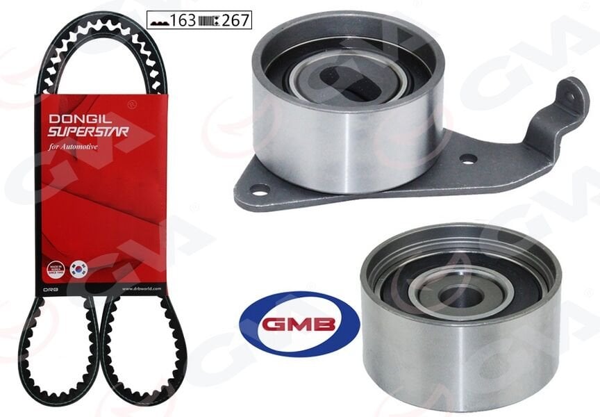 GVA 59T7103DO TRİGER KAYIŞ SETİ EKSANTRİK SETİ TOYOTA AVENSIS 2.0L 3S-FE ST220 98-00 / CORONA 2.0L 3S-F 3S-FE ST 171 ST191 89-94 / CARINA E 2.0L 3S-FE ST191E 95-98 / RAV4 2.0L 3S-FE SXA10 95-00 1 KAYIŞ 2 RULMAN - Görsel 1