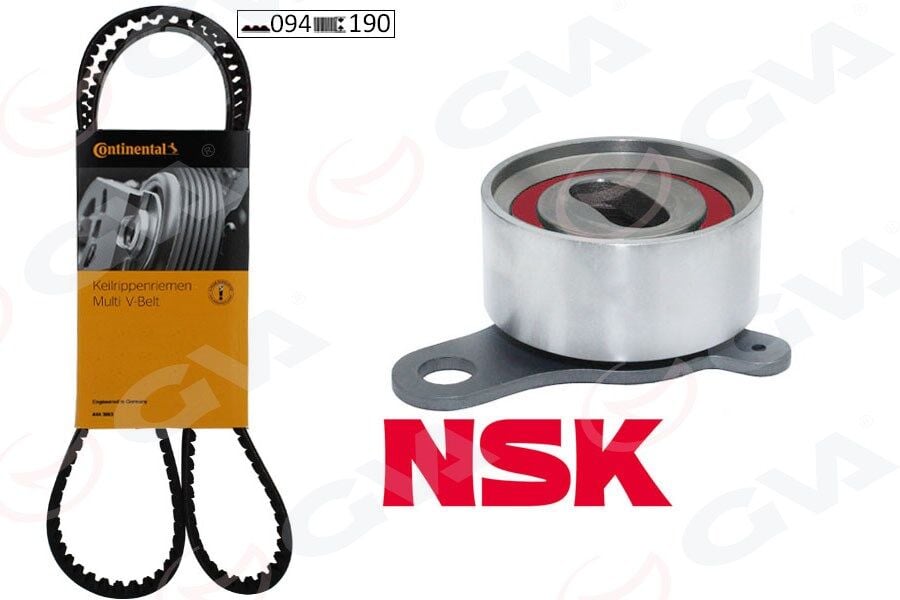 GVA 59T7119C TRİGER KAYIŞ SETİ EKSANTRİK SETİ TOYOTA COROLLA 1.6L 4A-F karbüratörlü AE92 88-92 1 KAYIŞ 1 RULMAN 94x190 - Görsel 1