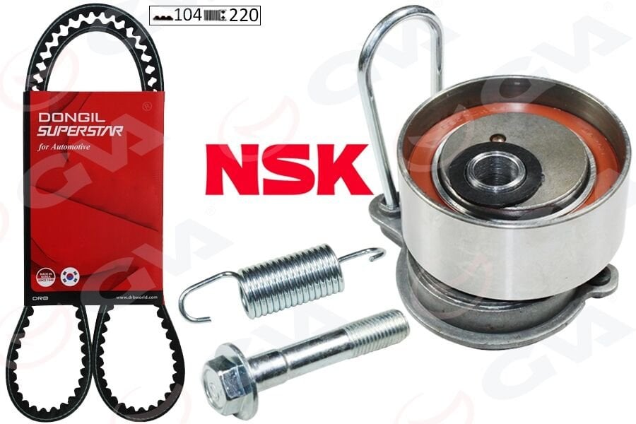 GVA 59T9221DO TRİGER KAYIŞ SETİ EKSANTRİK SETİ HONDA CIVIC 1.4L D14Z6 1.6L D16V1 D16W7 VTEC EP ES EU 01-05 1 KAYIŞ 1 RULMAN 1 YAY - Görsel 1