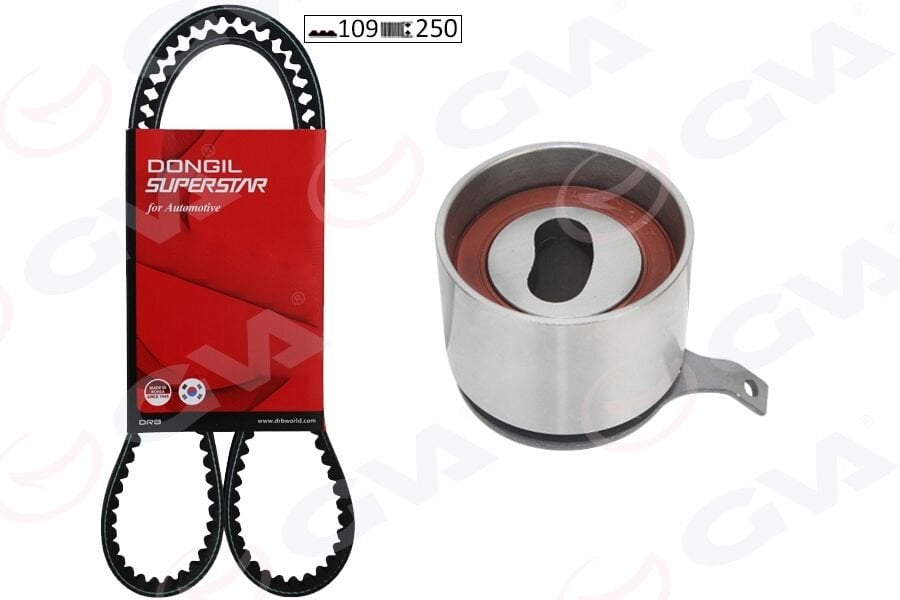 GVA 59T9931 TRİGER KAYIŞ SETİ EKSANTRİK SETİ CHEVROLET AVEO KALOS 1.2L B12S1 T200 T250 T255 04-08 / DAEWOO MAT IZ 1.0L B10S1 M200 05-> / SPARK 1.0L 06-> 109x250 - Görsel 1