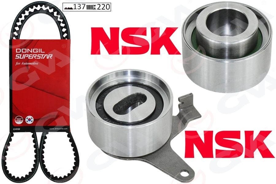 GVA 59T9982 TRİGER KAYIŞ SETİ EKSANTRİK SETİ KIA RIO 1.5L A5D DOHC yumurta kasa 00-05 1 KAYIŞ 2 RULMAN 13 7x220 - Görsel 1