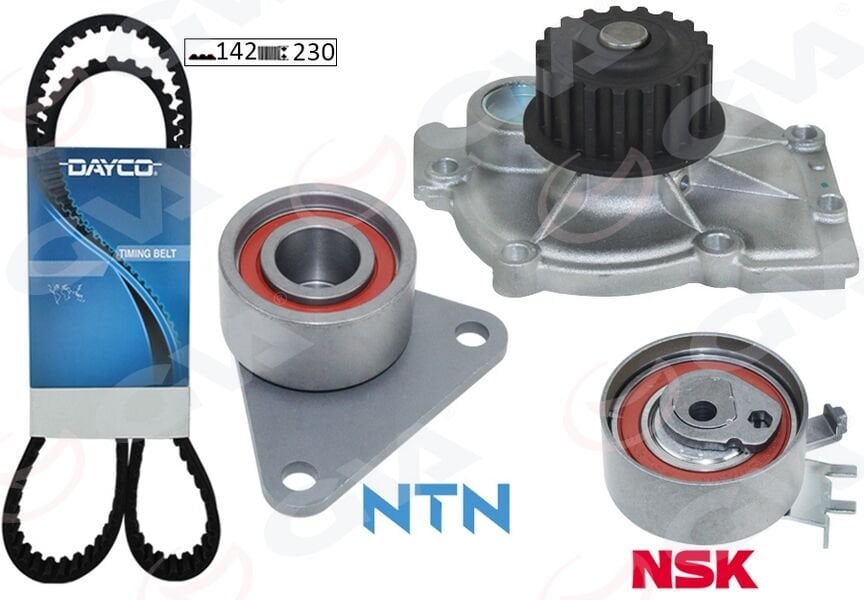 GVA 59WPK1810D DEVİRDAİMLİ EKSANTRİK GERGİ KİTİ 142x230 LAGUNA 2.0 16V 95-01 -SAFRANE II 2.0 96-00 -VOLVO S40 99-04 - Görsel 1