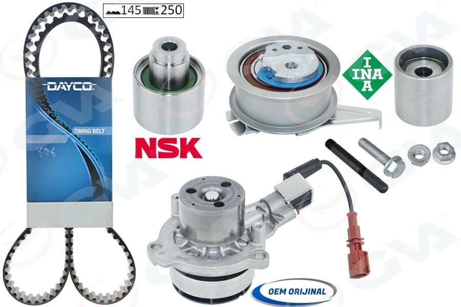 GVA 59WPK7560D-2 DEVİRDAİMLİ TRİGER SETİ SOKETLİ GOLF7-A3-LEON-PASSAT-TİGUAN 1.6-2.0 TDİ 13 > CLHA/B-DCXA-CRLB-CUVC-CRKA-CRKB - Görsel 1