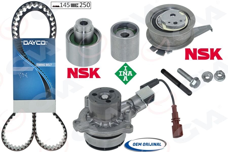 GVA 59WPK7560D-3 DEVİRDAİMLİ TRİGER SETİ SOKETLİ GOLF7-A3-LEON-PASSAT-TİGUAN 1.6-2.0 TDİ 13 > CLHA/B-DCXA-CRLB-CUVC-CRKA-CRKB - Görsel 1