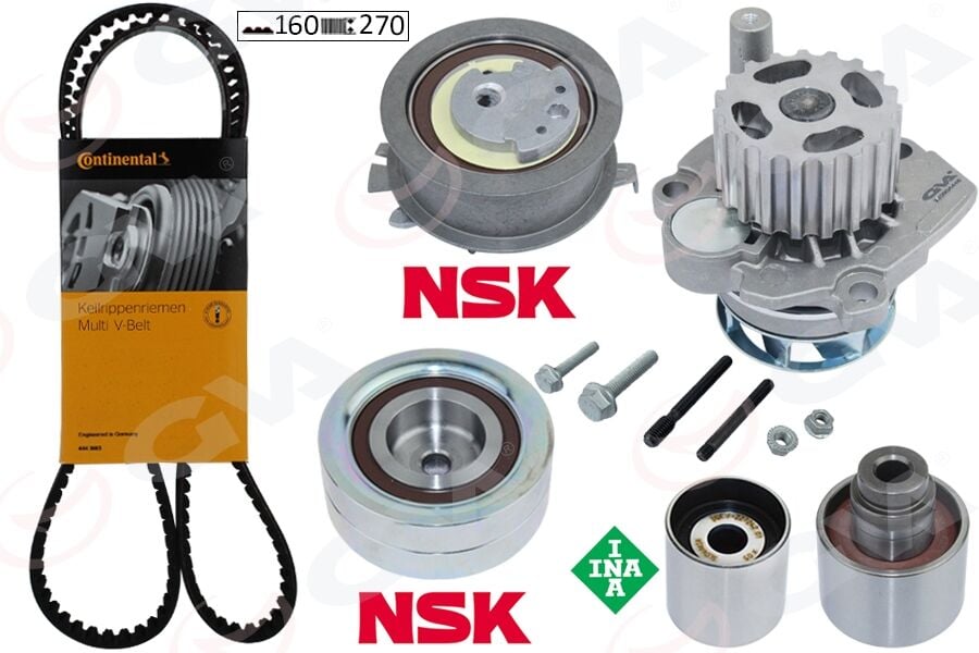GVA 59WPK7575-1 DEVİRDAİMLİ TRİGER SETİ > CRAFTER-T6-A3-JETTA-CADDY-POLO-PASSAT 1.2-1.6-2.0 TDI CAYB/C/D-CAAB/C CKUB-CFFB-CFWA-CAGA - Görsel 1