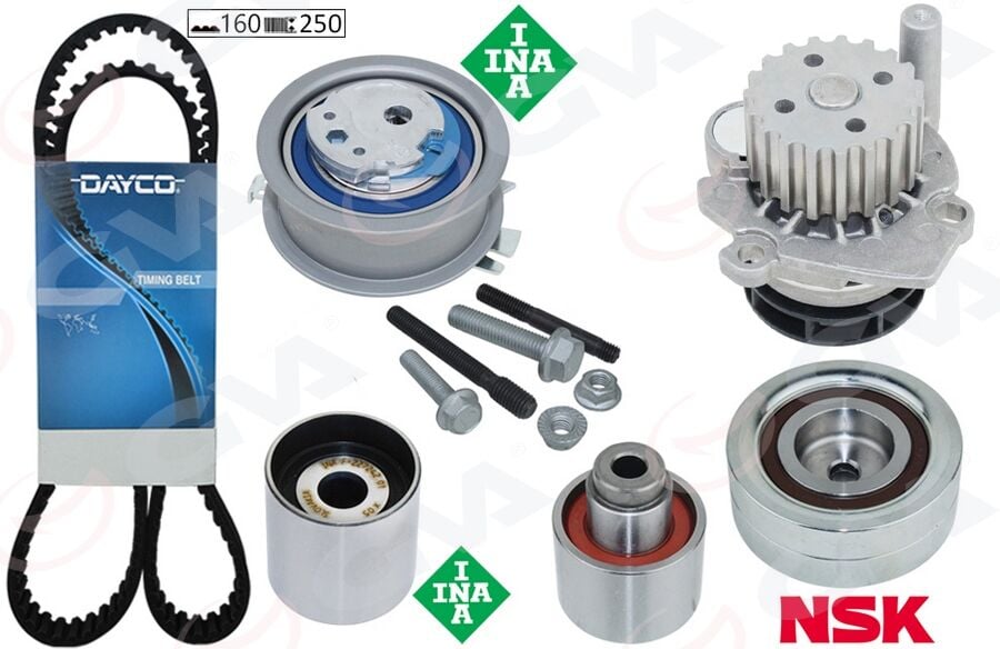 GVA 59WPK7577D DEVİRDAİMLİ TRİGER SETİ CRAFTER-T6-A3-JETTA-CADDY-POLO-PASSAT 1.6-2.0 TDI CAYB/C/D- CAAB/C-CKUB-CFFB CFWA-CAGA - Görsel 1