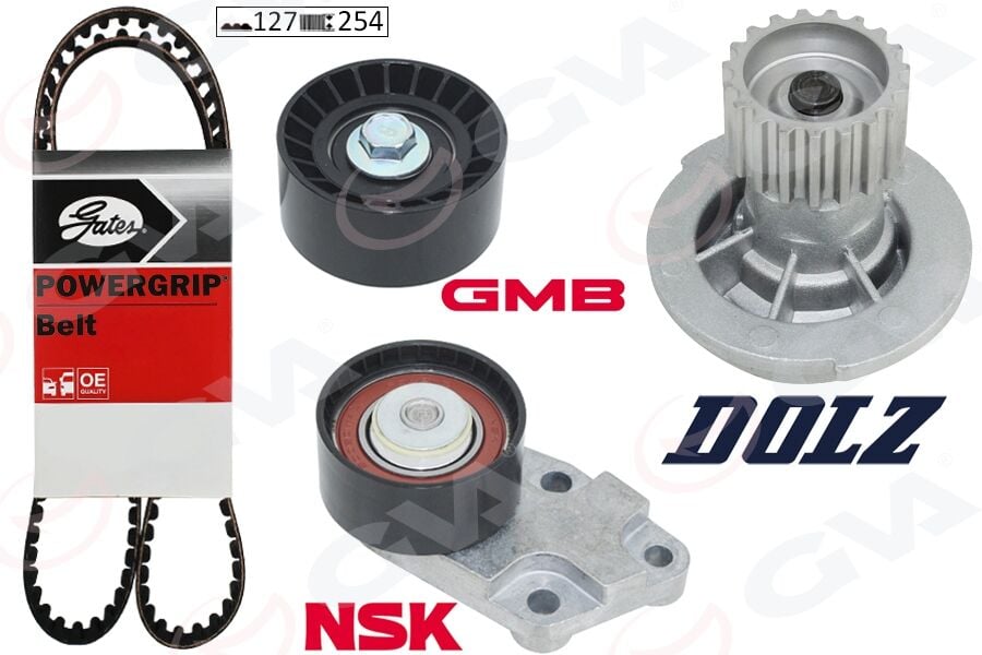 GVA 59WPK9930G DEVİRDAİMLİ EKSANTRİK GERGİ KİTİ 127x254 CHEVROLET-DAEWOO AVEO-CRUZE-KALOS-LACETTI-NUBIRA - Görsel 1
