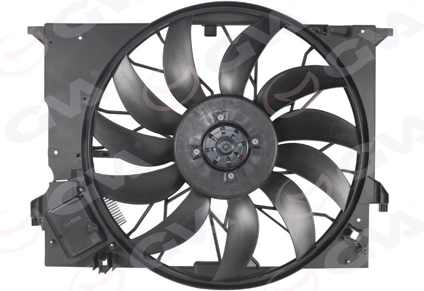GVA 7599008 RADYATOR FANI KOMPLE MERCEDES W211 W221 C216 R199 - Görsel 1