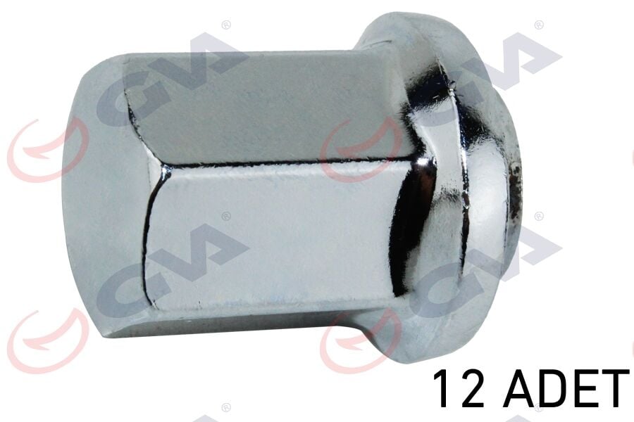 GVA 8810122 BİJON SOMUNU RENAULT 12 KROMAJLI PAKET 12 - Görsel 1