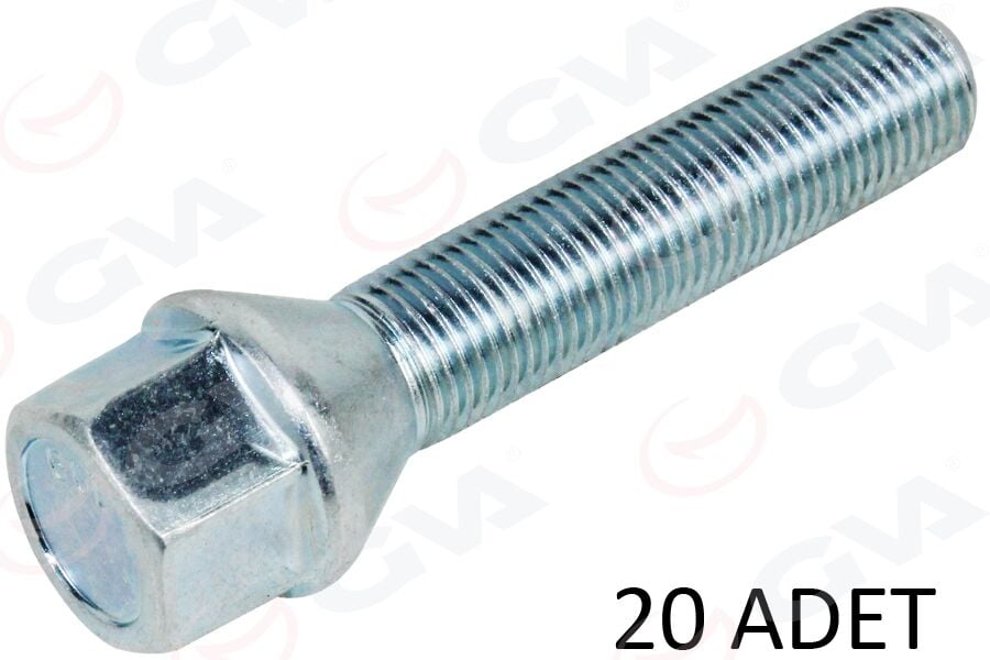 GVA 8820140 BİJON CİVATASI UNIVERSAL ÇELİK JANT M12x1.25x50 - Görsel 1