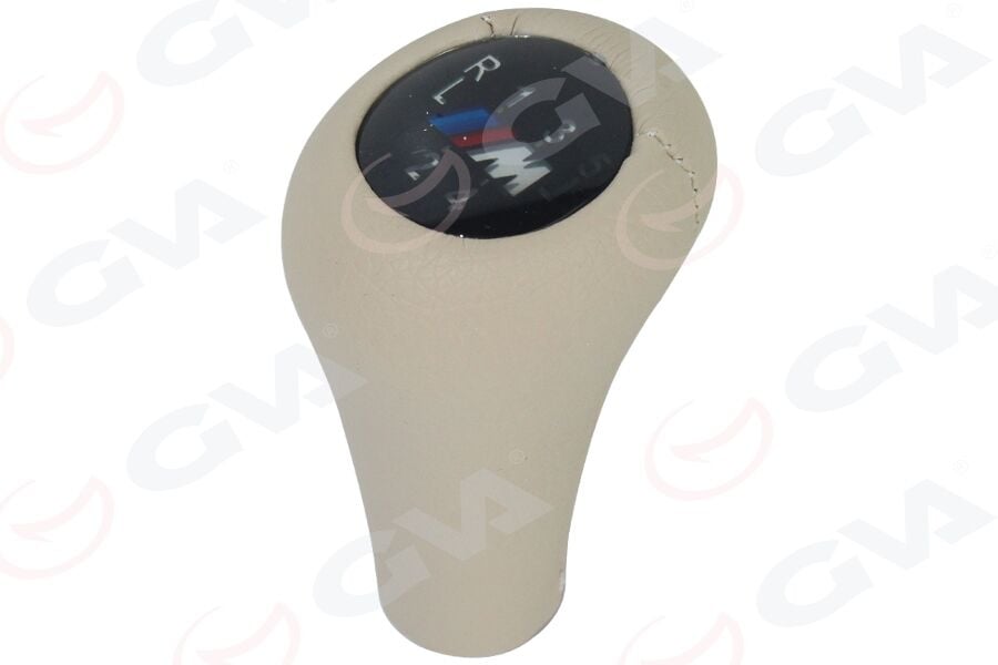 GVA 9105232 VİTES TOPUZU BMW M POWER 5 VİTES IŞIKLI E30 E34 E36 E39 E46 E60 E90 E92 BEJ DERİ - Görsel 1