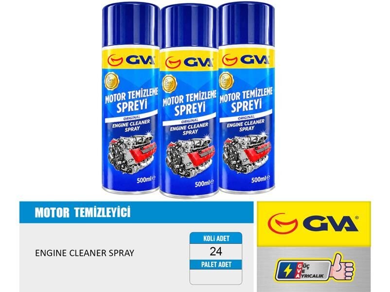 GVA 9910189 MOTOR TEMİZLEME SPREY 500 ml. - Görsel 1