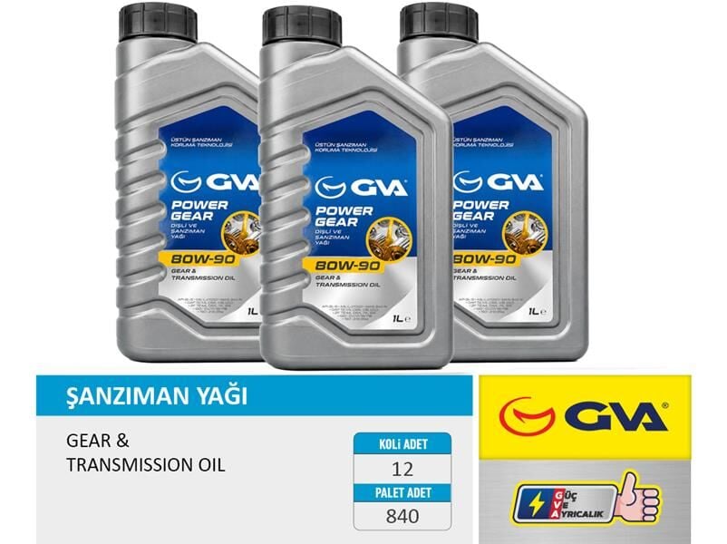 GVA 9921750 ŞANZIMAN YAĞI 80W90 1 LT API GL-5 - Görsel 1