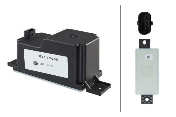 HELLA 8ES011590701 GERILIM DONUSTURUCU MERCEDES W205 S205 W213 W222 A217 C253 X253 - Görsel 1