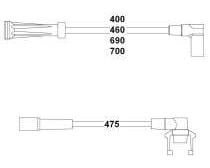 HELLUX HBK.3315 BUJİ BOBİN KABLOSU R9-R19-EXP 1.4 ENJ. 95-00 E7J-E6J-E7F - Görsel 1